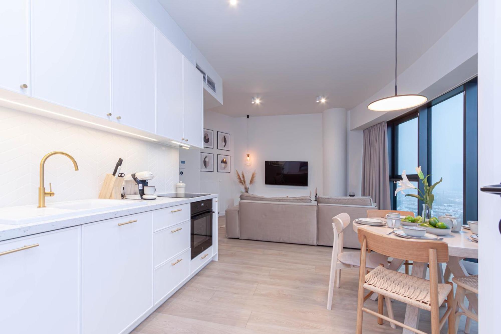 Apartly - Hanza Tower Apartament City View, Parking, Pool, Sauna Apartment Szczecin
